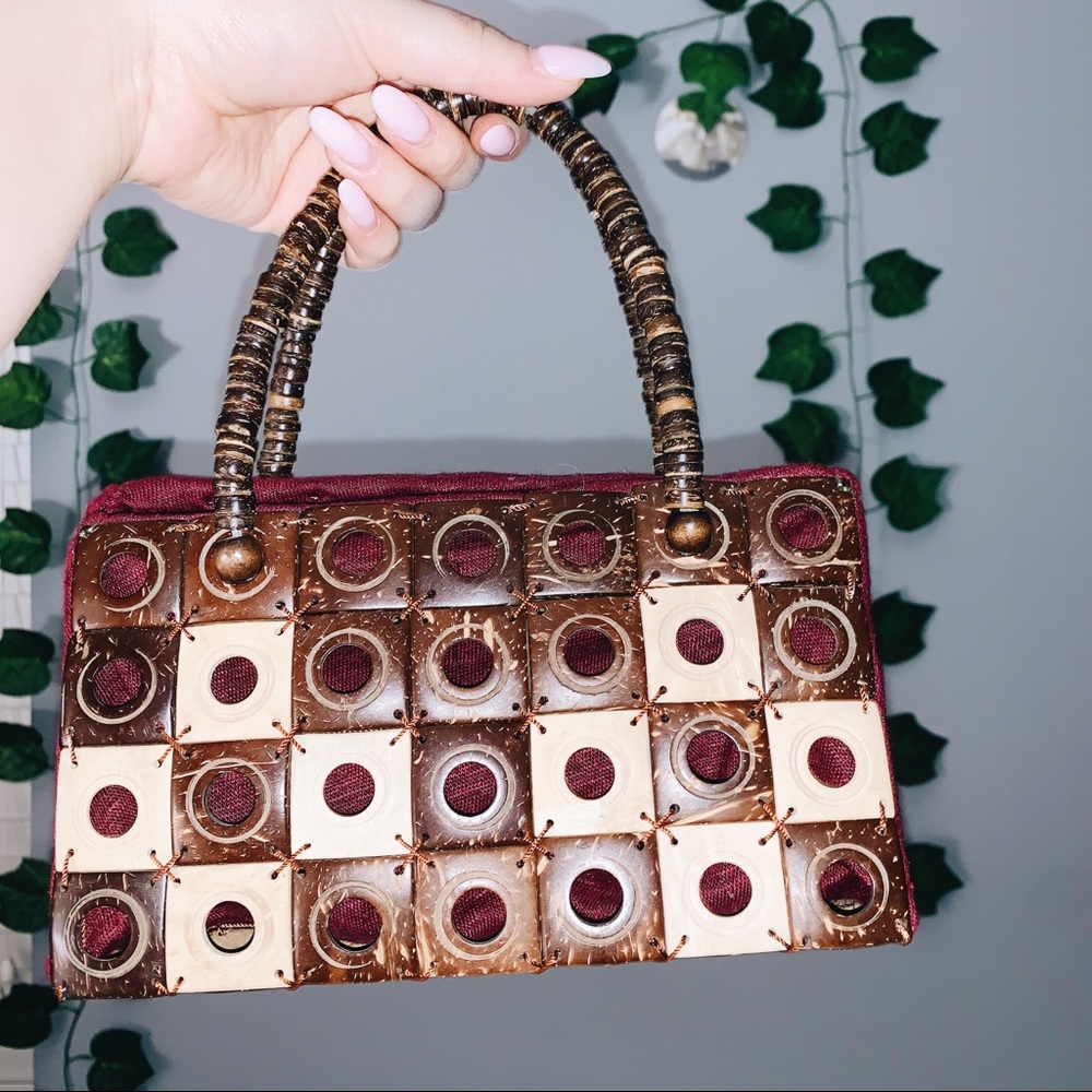 Handmade coconut shell handbag